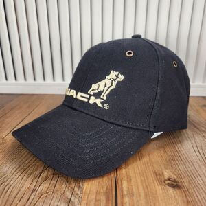 Mack Trucks Bulldog Hat Cap Strap Back Black Big Rig Semi Mens Logo Gold Casual